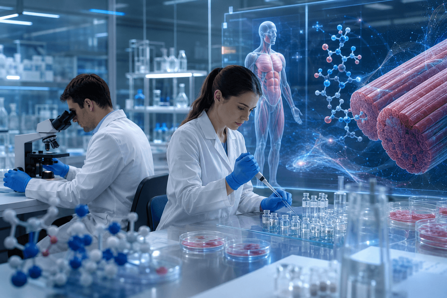 Myostatin and Muscle Research Peptides